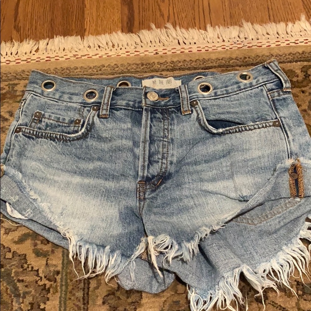 Free People jean shorts